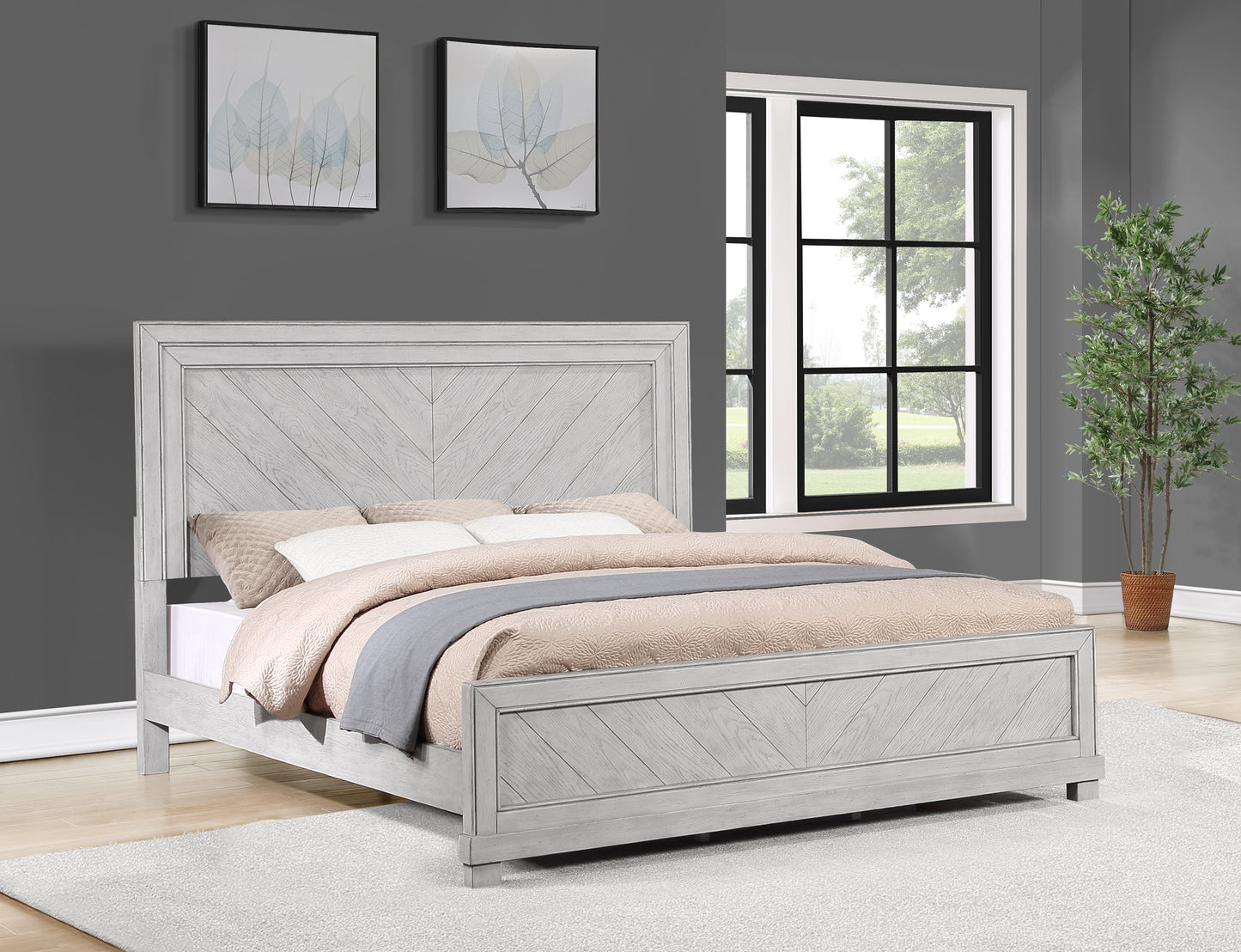 Montana - King Bed - Gray