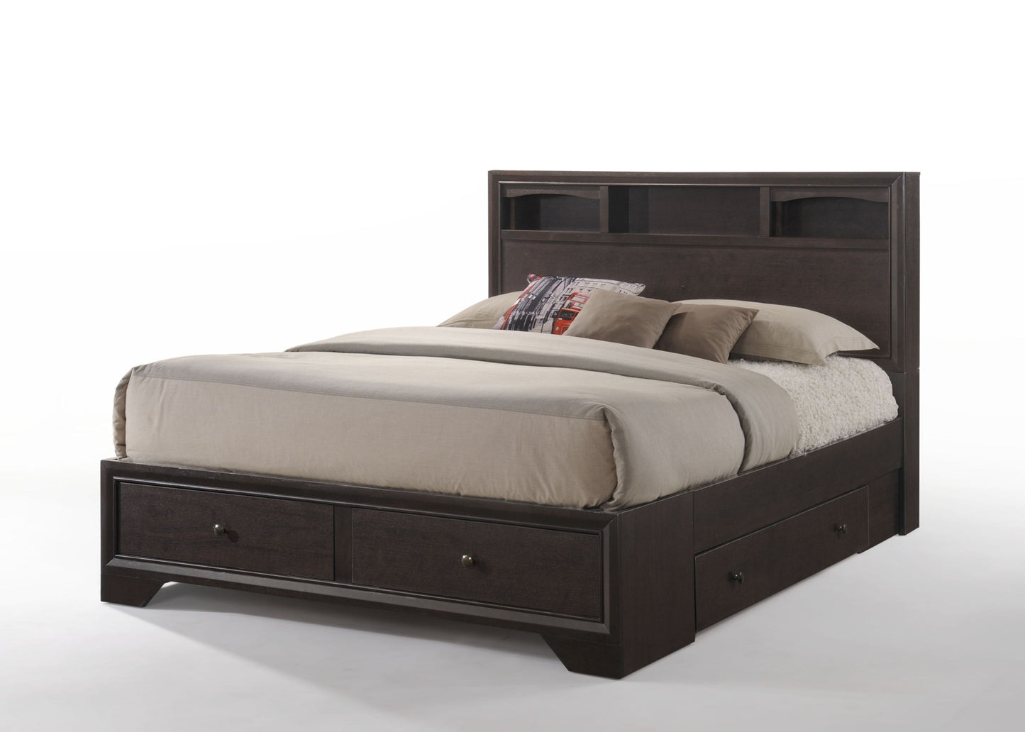 ACME Madison II Eastern King Bed in Espresso 19557EK