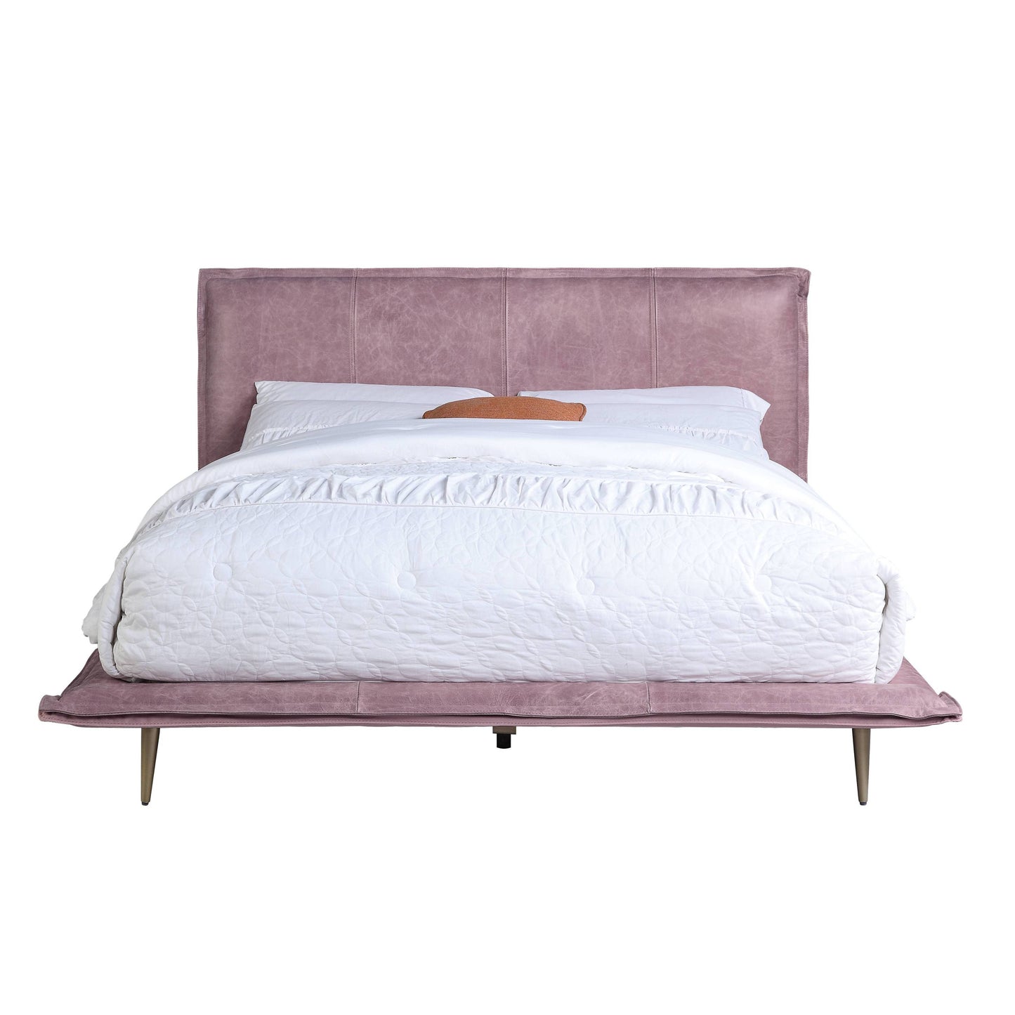 ACME Metis Queen Bed in Pink Top Grain Leather BD00561Q