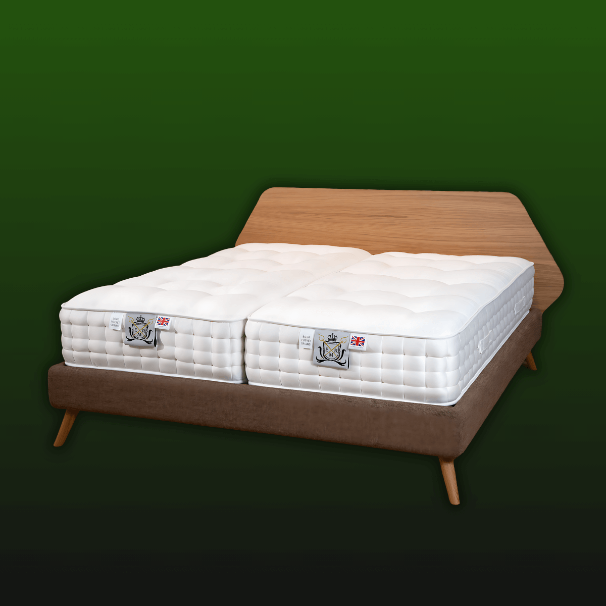 Handmade English Royal Mattress with natural fillers, showcasing superior quality and traditional craftsmanship.