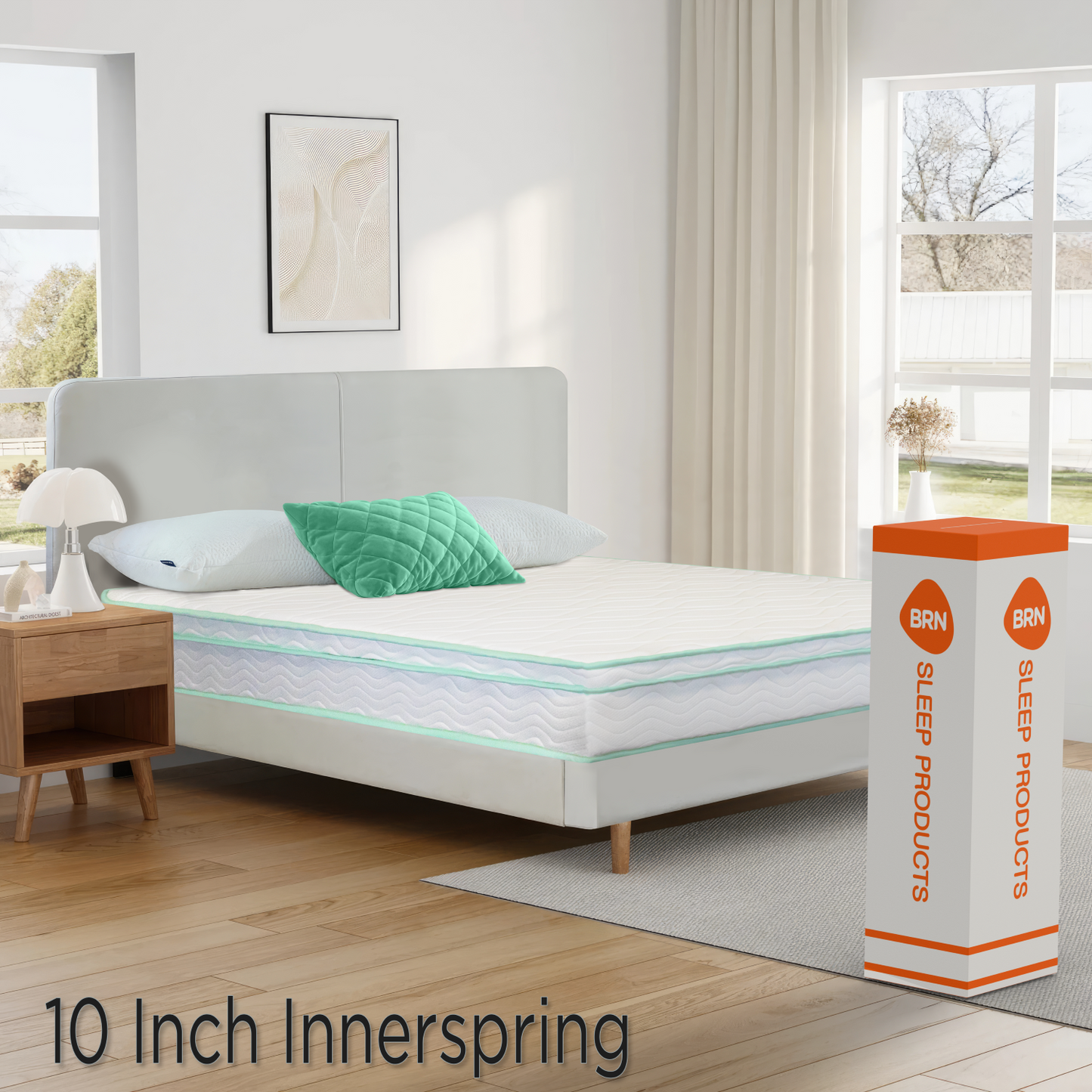 KING SIZE- 10-inch Cool Gel Memory Foam Innerspring Hybrid Mattress