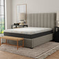 12' Copper Gel Cooling Memory Foam Mattress with Edge Support and Air Grid Base Cal King Split Head