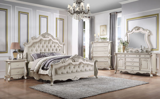 ACME Bently Queen Bed , Champagne Finsih BD02289Q