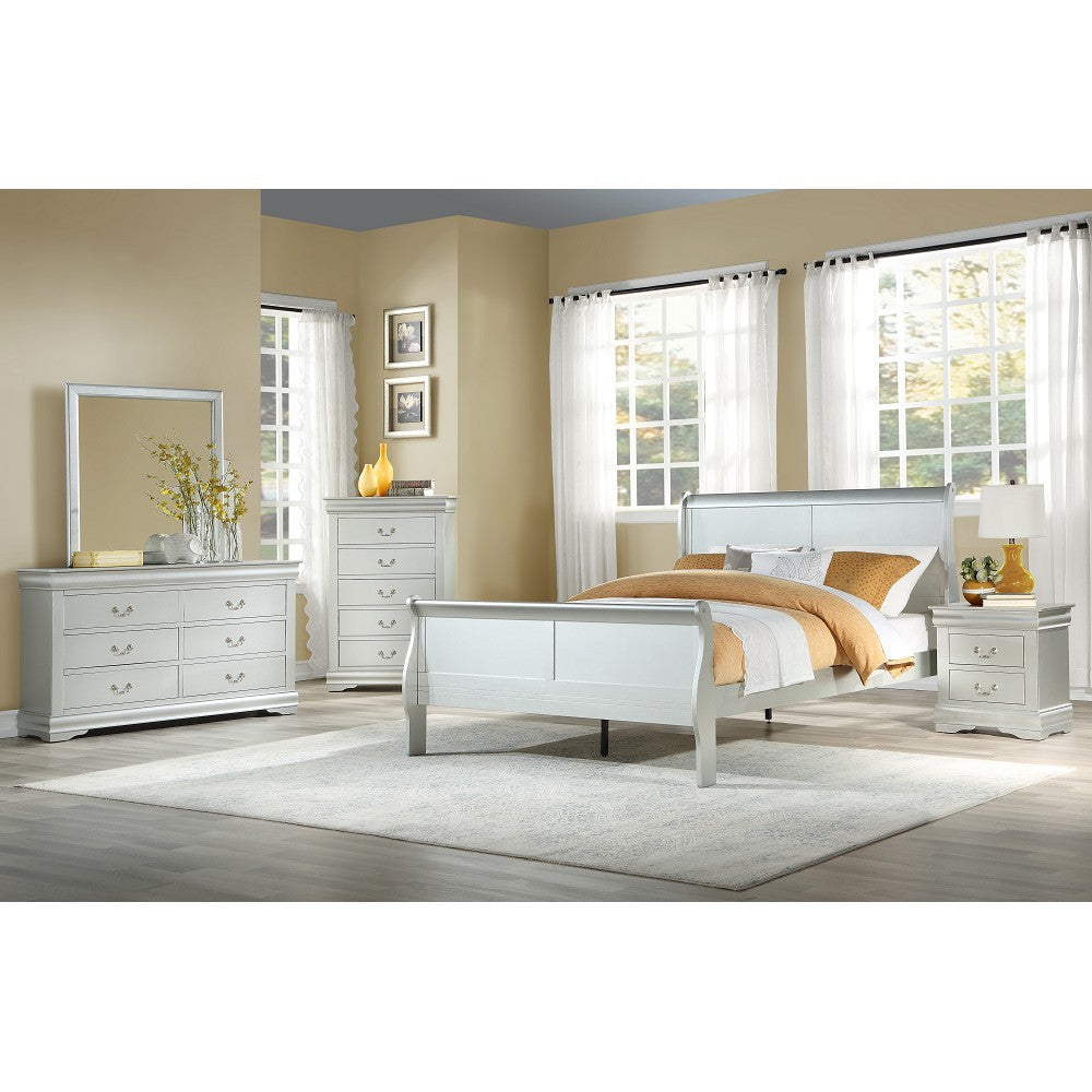 ACME Louis Philippe Full Bed in Platinum 26745F