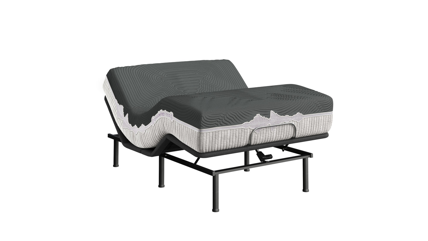 GoodVibeSleep Ease Mattress and Adjustable Base Comfort Ensemble, Twin XL Size