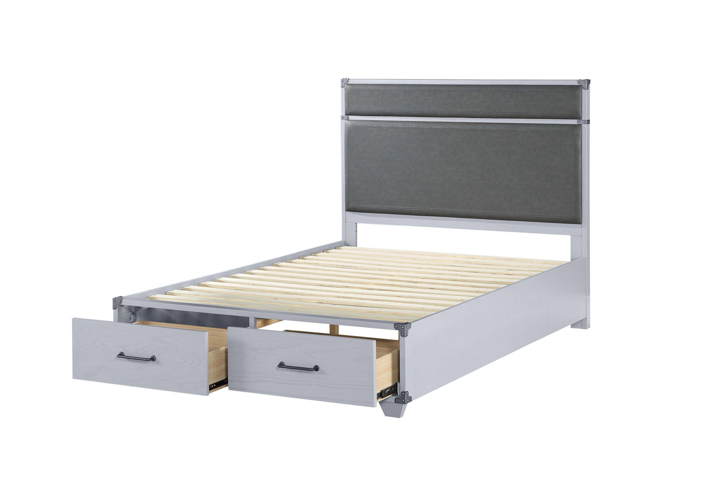 ACME Orchest Full Bed w/Storage, Gray PU & Gray 36135F