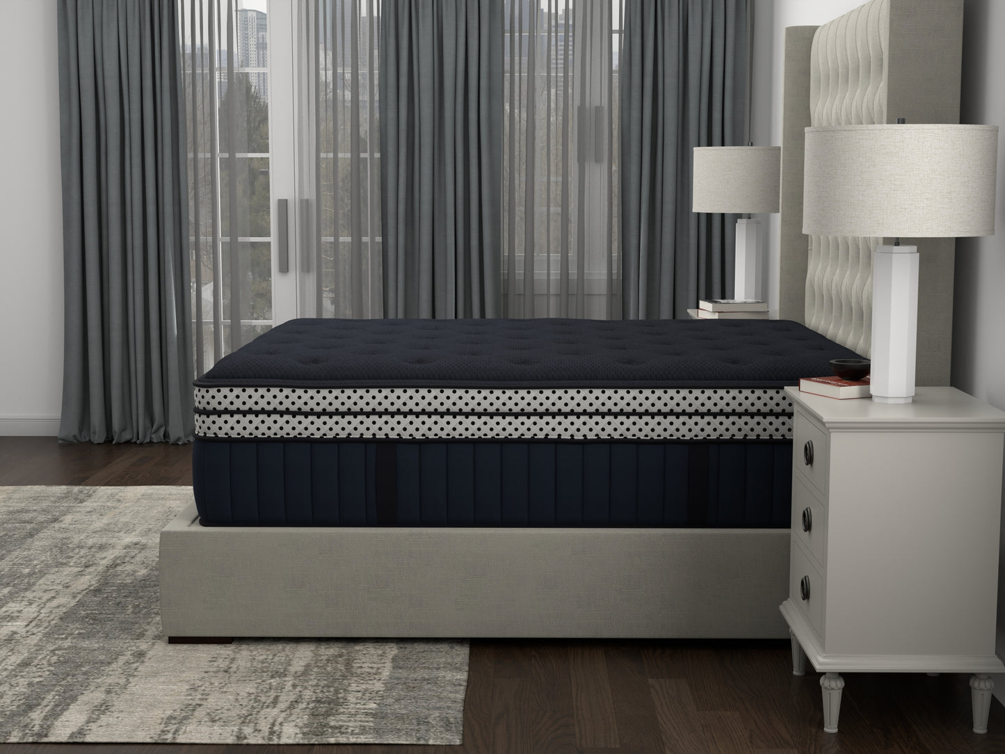 Wink Blue 17" Double Box Top Queen Mattress