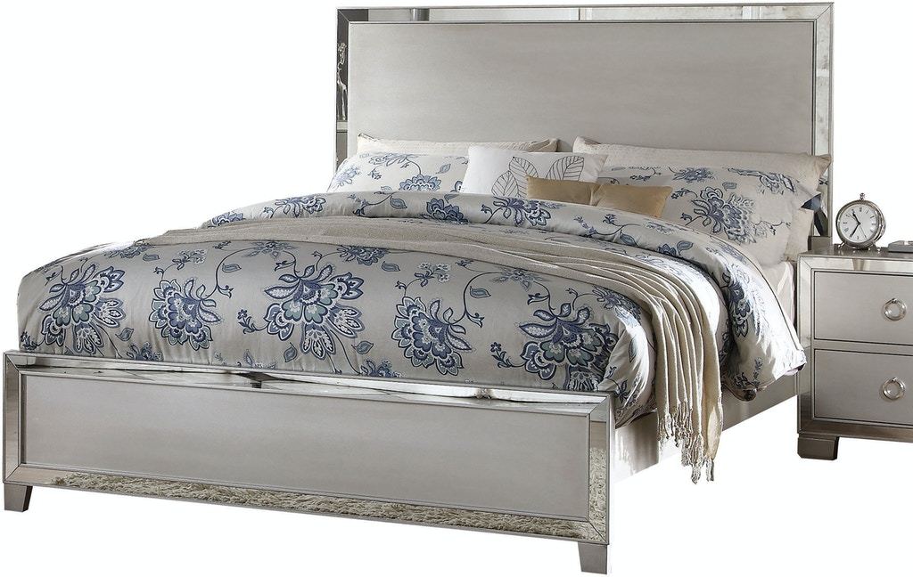 ACME Voeville II Queen Bed in Platinum 24840Q