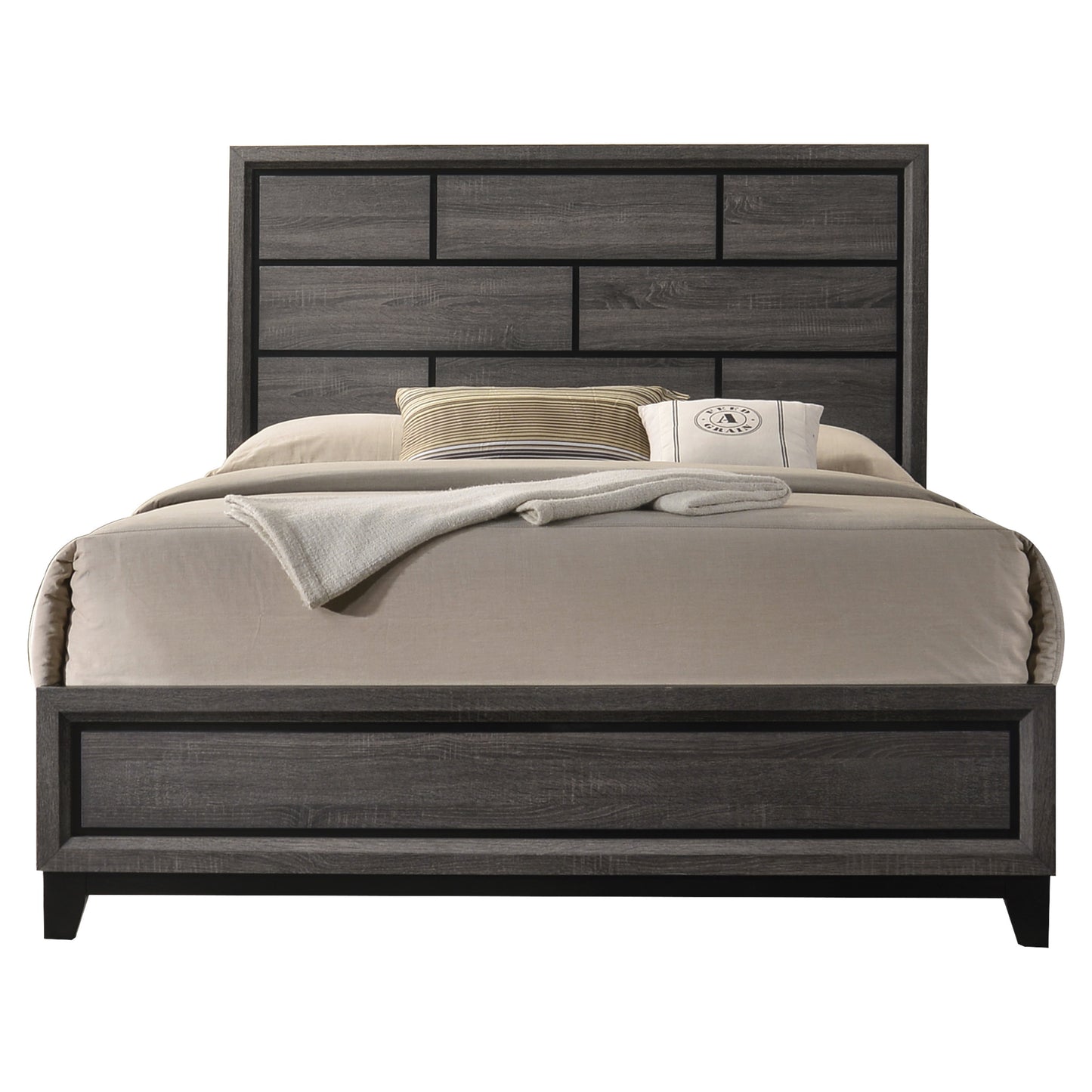 ACME Valdemar Queen Bed in Weathered Gray 27050Q