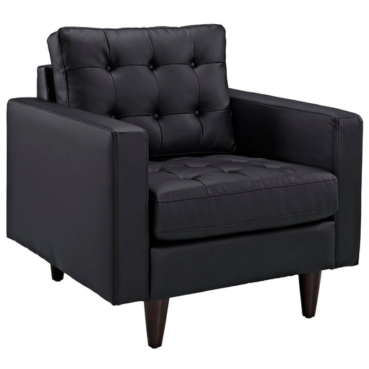 Fauteuil en cuir reconstitué Empress par Modway