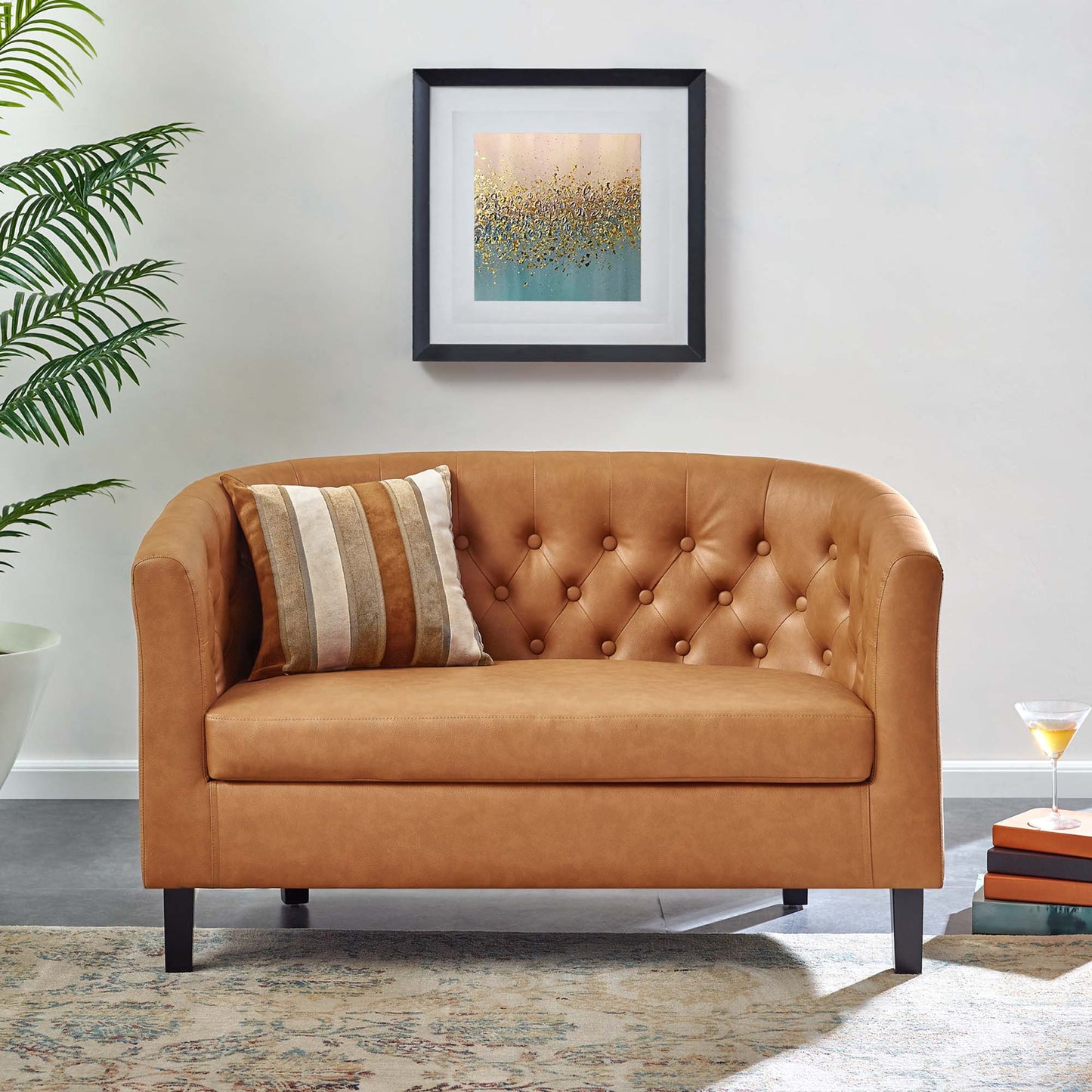 Prospect Upholstered Vinyl Loveseat