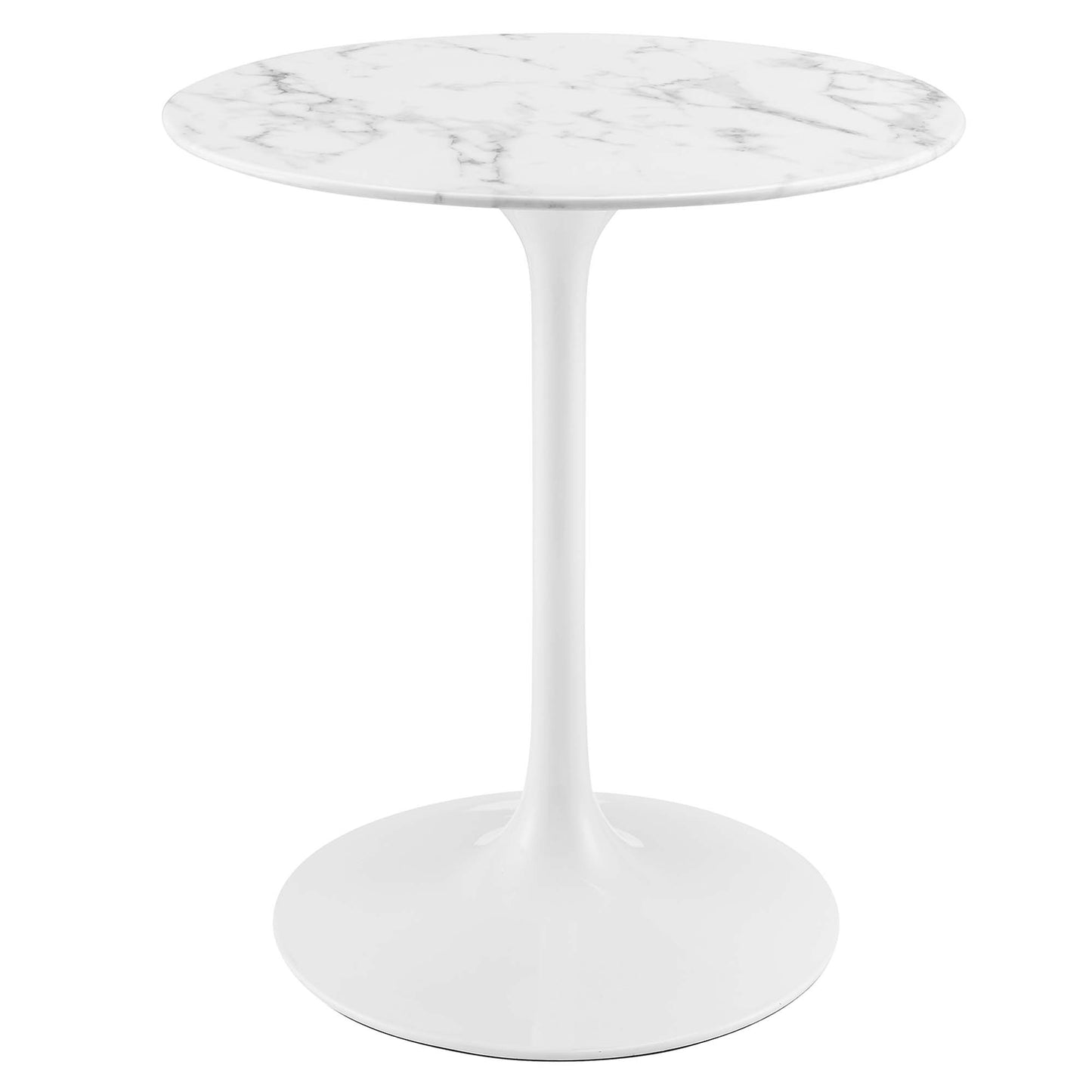 Mesa de comedor redonda de mármol artificial Lippa de 28" de Modway