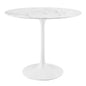 Lippa 36" Round Artificial Marble Dining Table