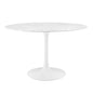 Mesa de comedor redonda de mármol artificial Lippa de 48" de Modway