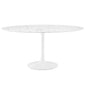 Mesa de comedor redonda de mármol artificial Lippa de 60" de Modway