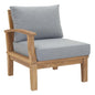 Marina Outdoor Patio Teak Left-Facing Sofa