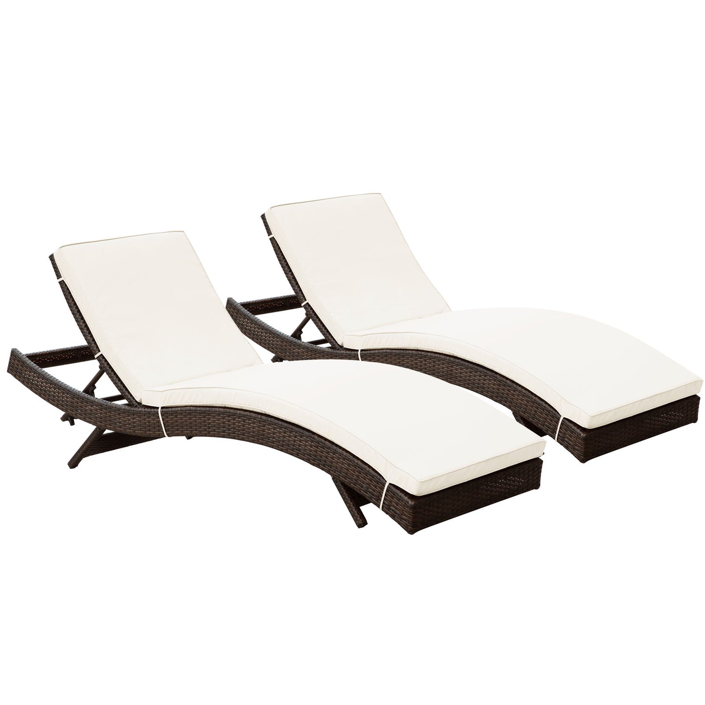 Peer Outdoor Patio Chaise Set of 2