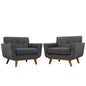 Lot de 2 fauteuils en bois Engage de Modway