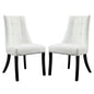 Noblesse Vinyl Dining Chair Set of 2