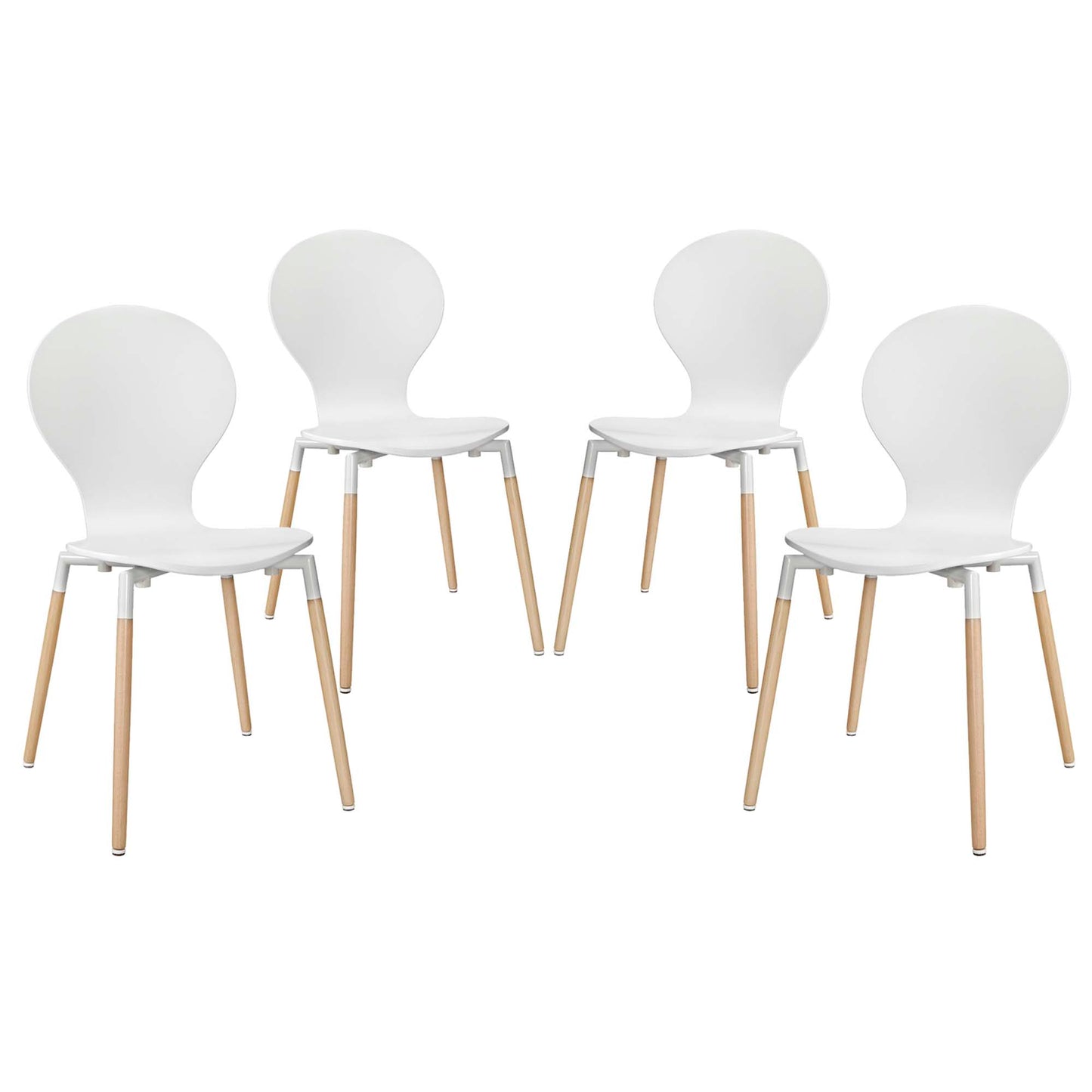 Lot de 4 chaises de salle à manger Path par Modway