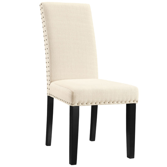 Silla auxiliar tapizada de tela Parcel Dining de Modway