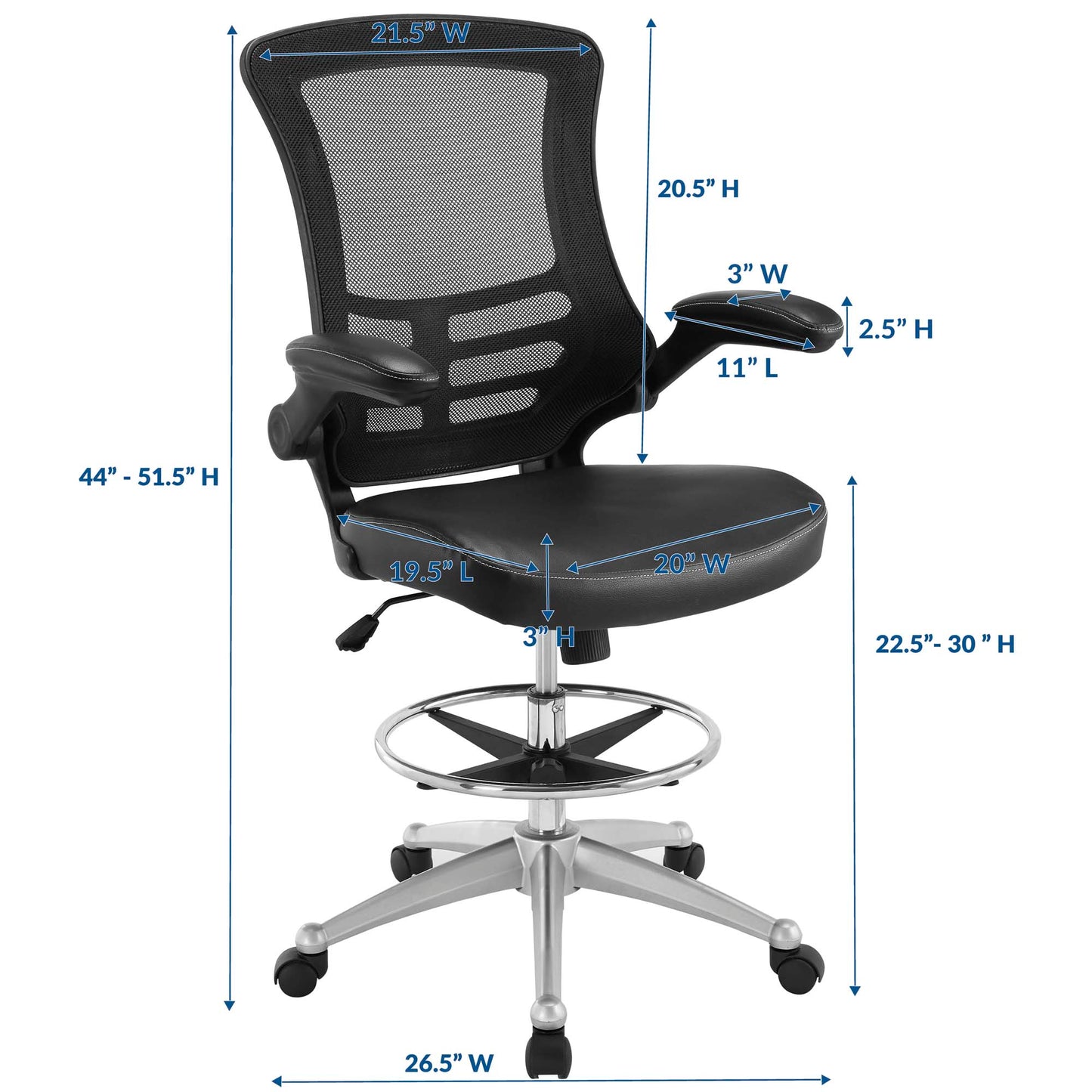 Attainment Vinyl Drafting Chair