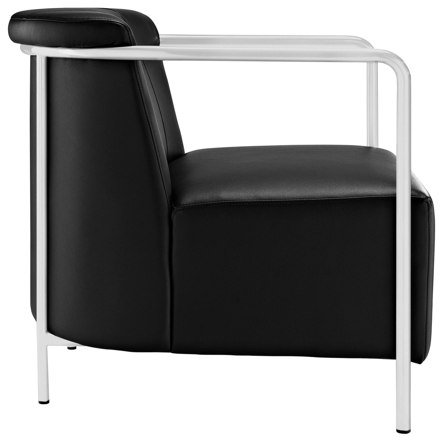 Chaise longue en vinyle rembourrée Ebb par Modway