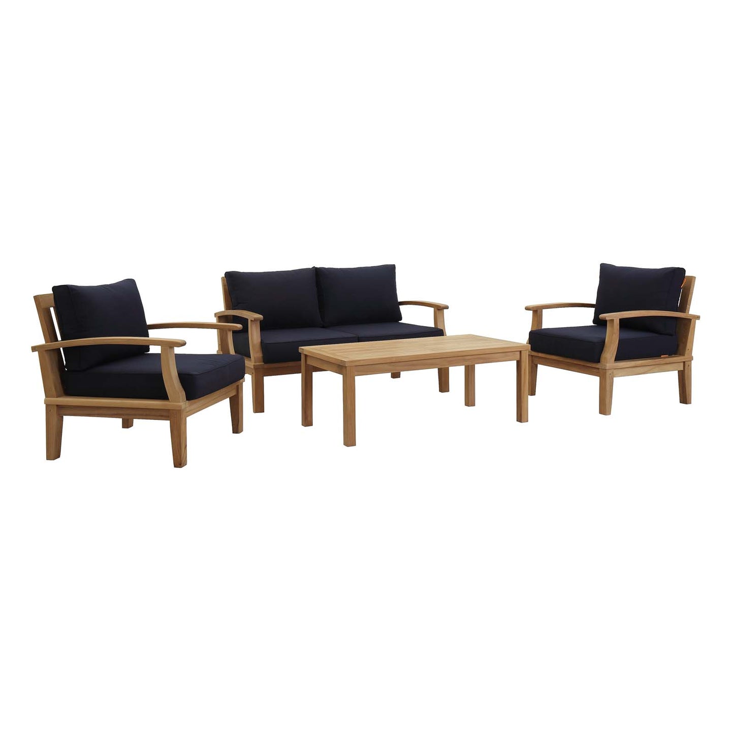 Marina 4 Piece Outdoor Patio Teak Set