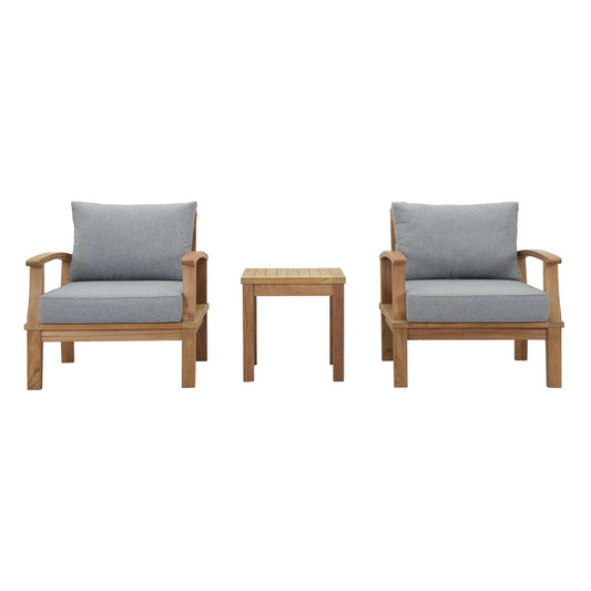 Marina 3 Piece Outdoor Patio Teak Set