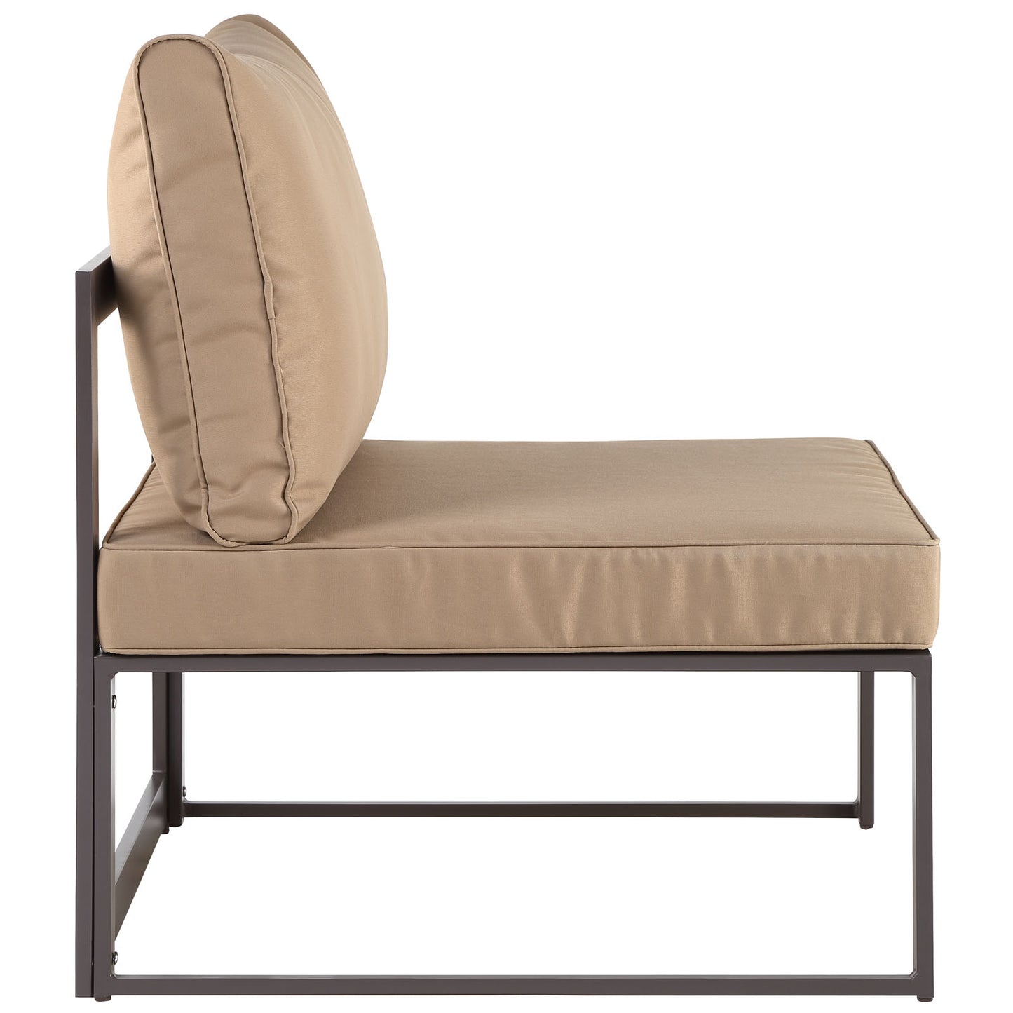 Chaise de patio d'extérieur sans accoudoirs Fortuna par Modway