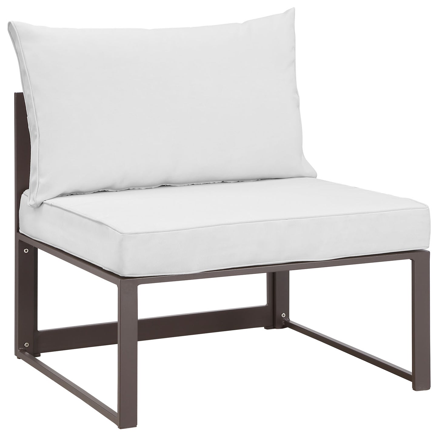 Chaise de patio d'extérieur sans accoudoirs Fortuna par Modway