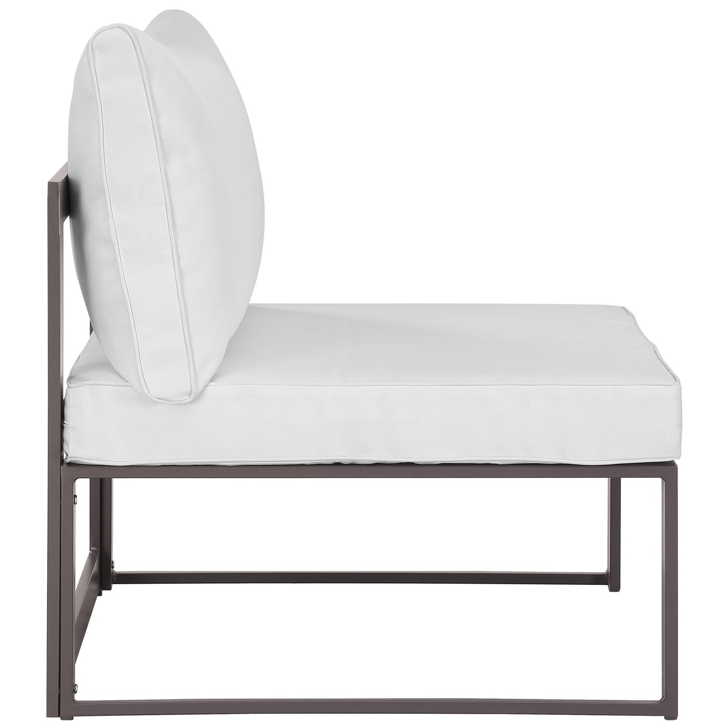 Chaise de patio d'extérieur sans accoudoirs Fortuna par Modway