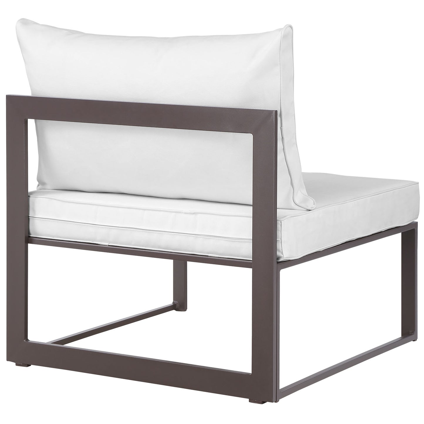 Chaise de patio d'extérieur sans accoudoirs Fortuna par Modway