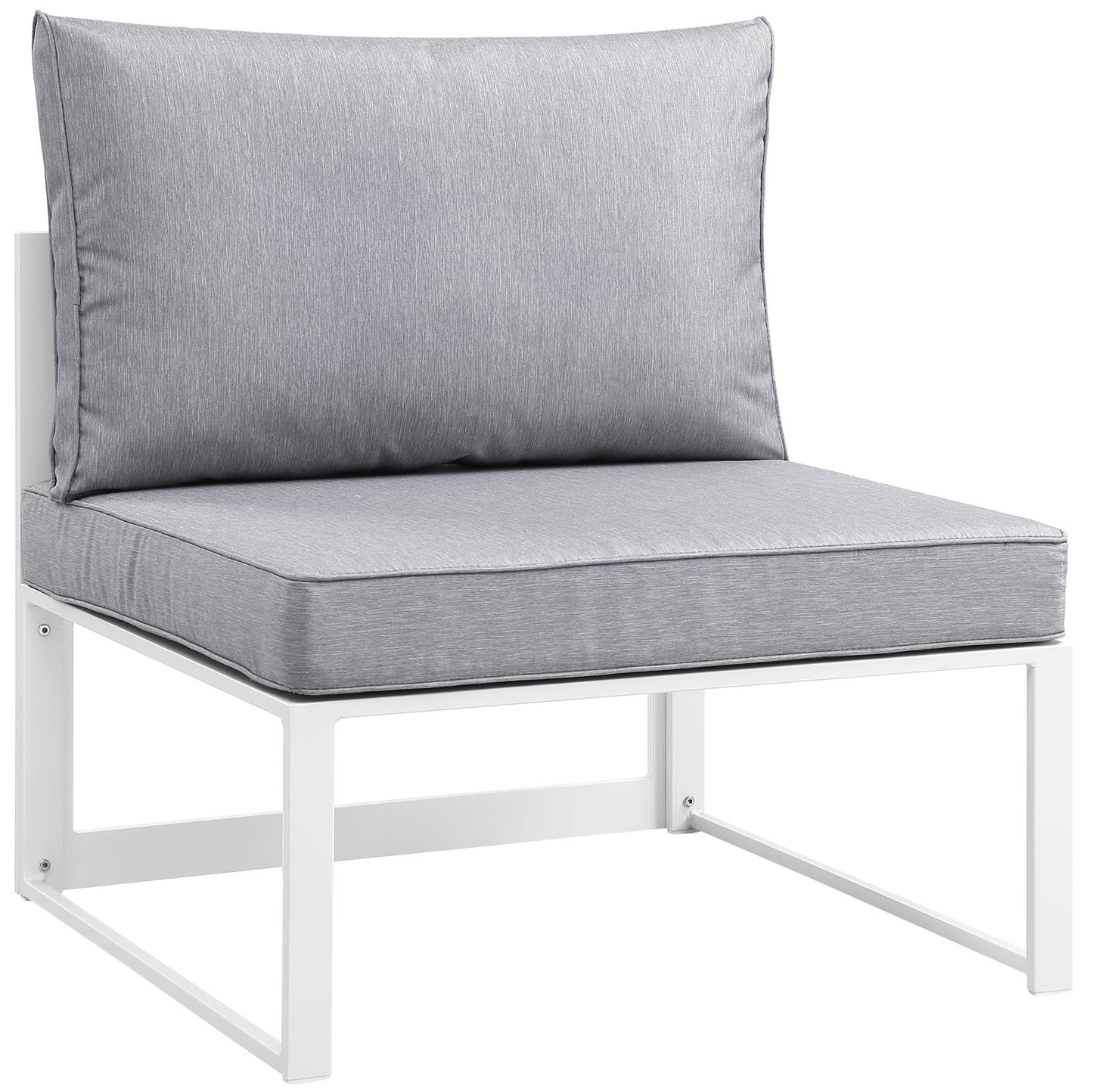 Chaise de patio d'extérieur sans accoudoirs Fortuna par Modway