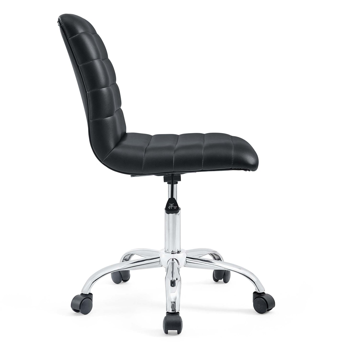 Ripple Armless Mid Back Vinyl Office Chair