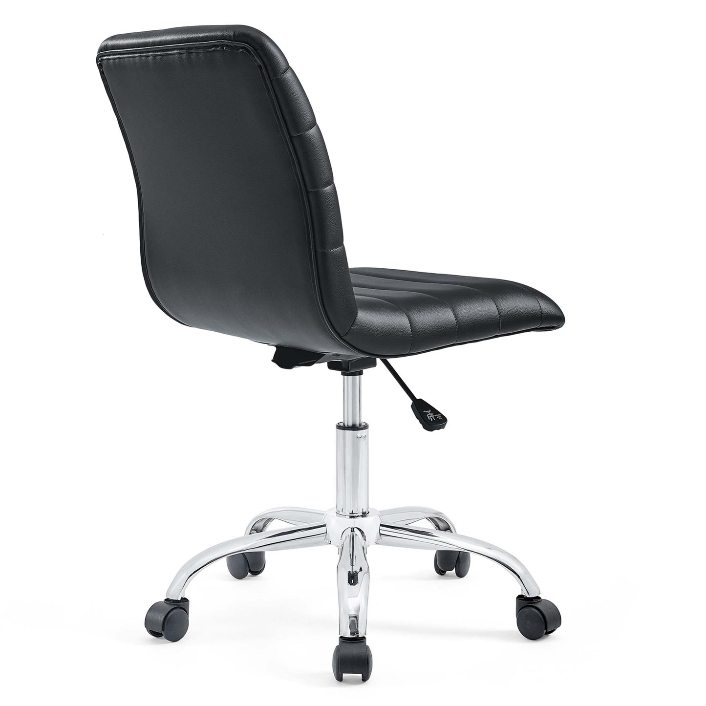 Ripple Armless Mid Back Vinyl Office Chair