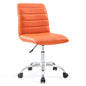 Ripple Armless Mid Back Vinyl Office Chair