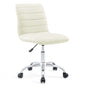 Ripple Armless Mid Back Vinyl Office Chair