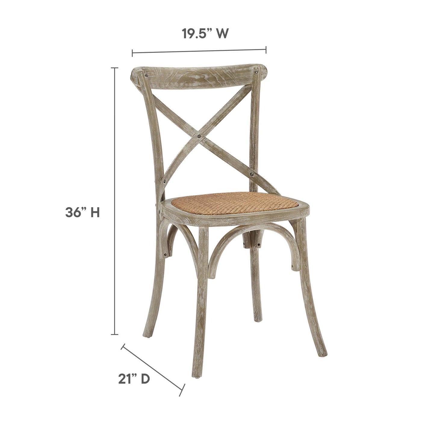 Silla auxiliar de comedor Gear de Modway