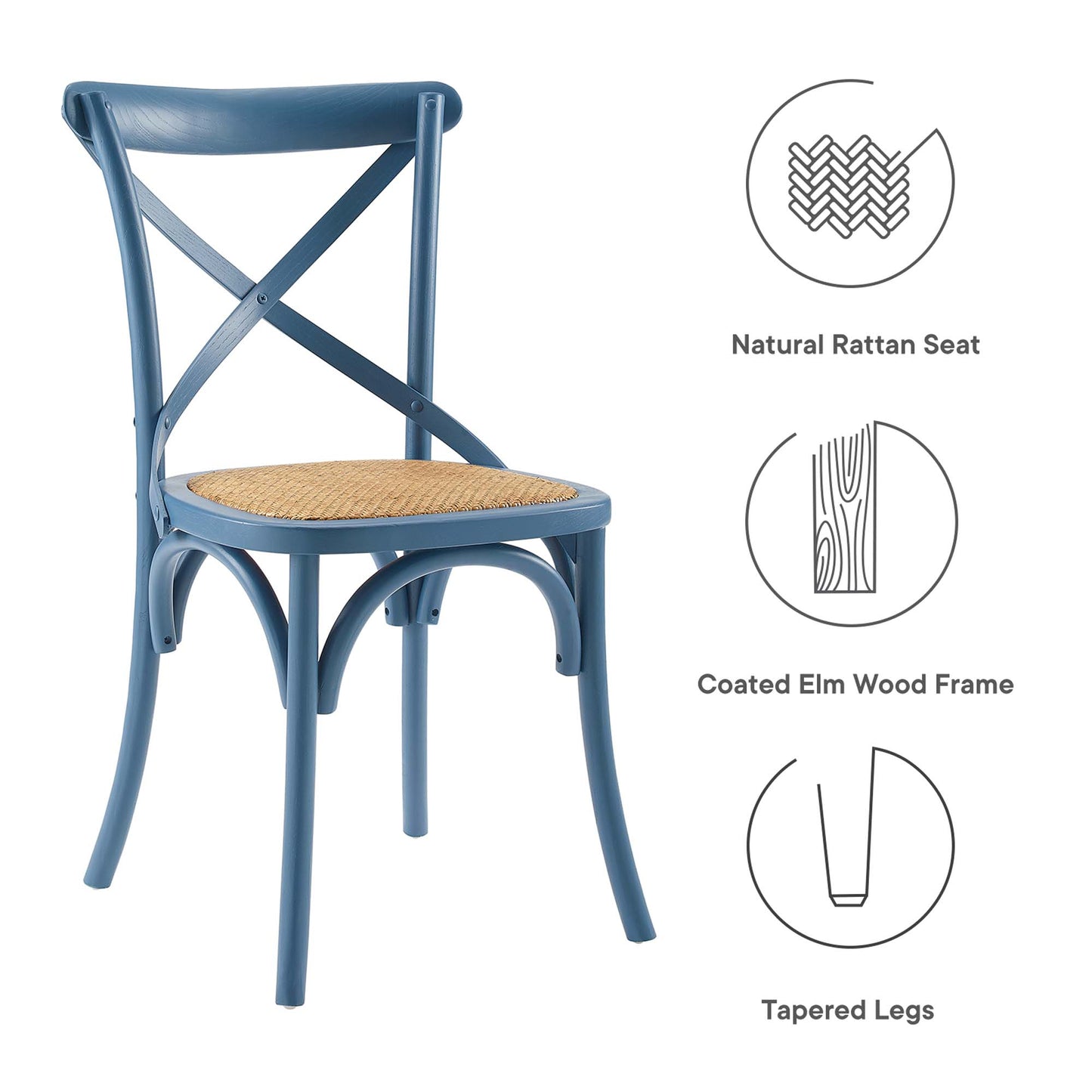 Silla auxiliar de comedor Gear de Modway