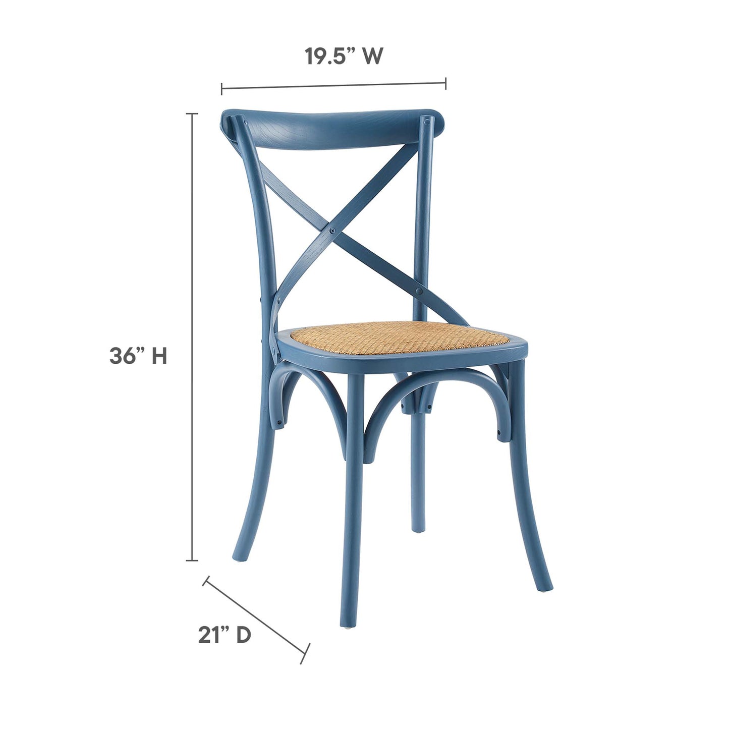 Silla auxiliar de comedor Gear de Modway