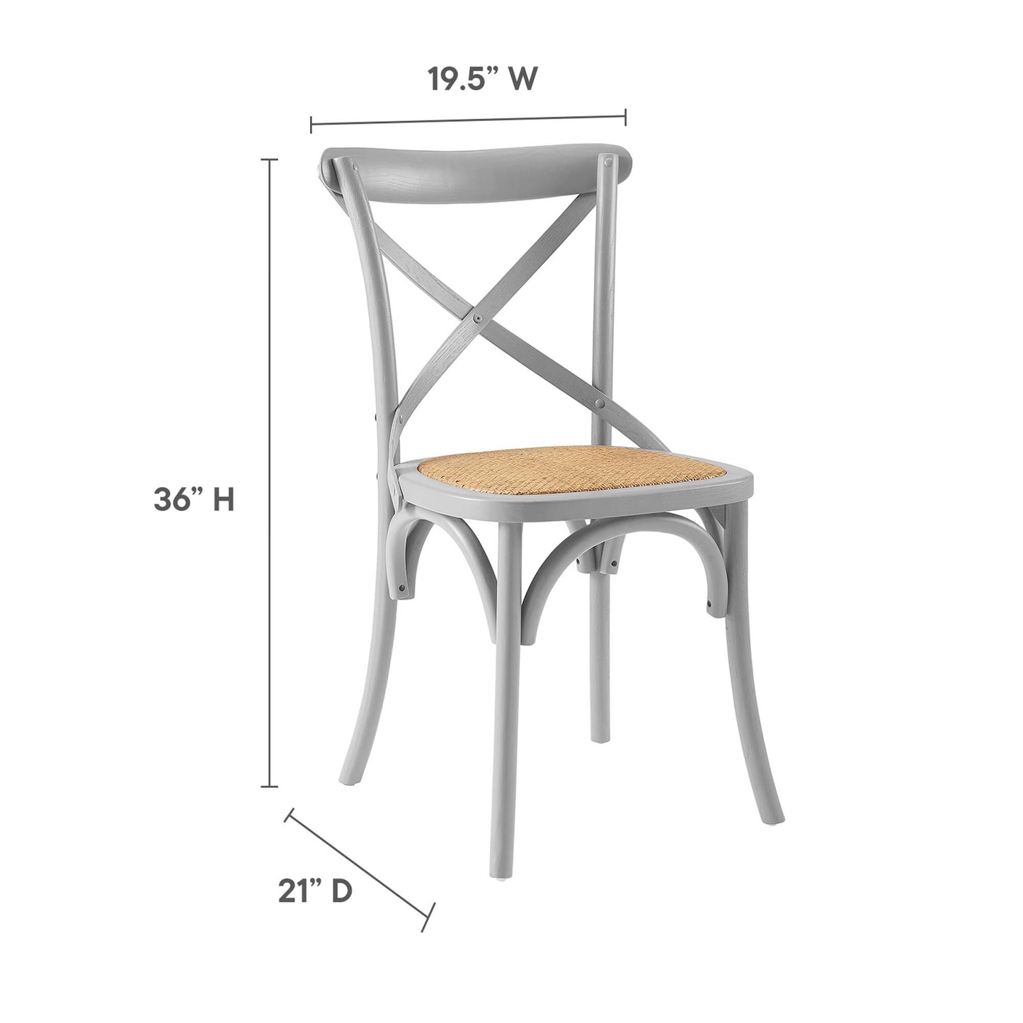 Silla auxiliar de comedor Gear de Modway