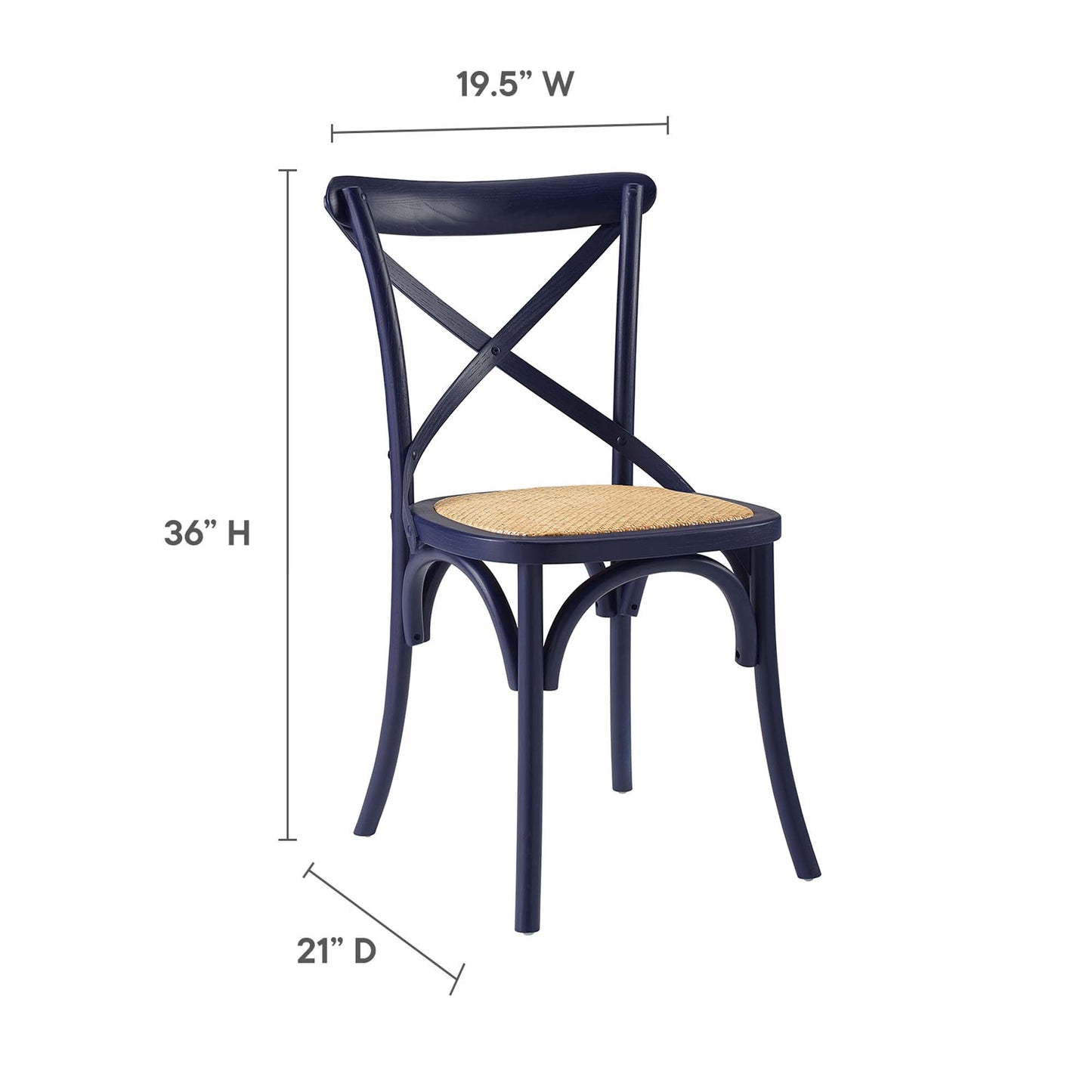 Silla auxiliar de comedor Gear de Modway