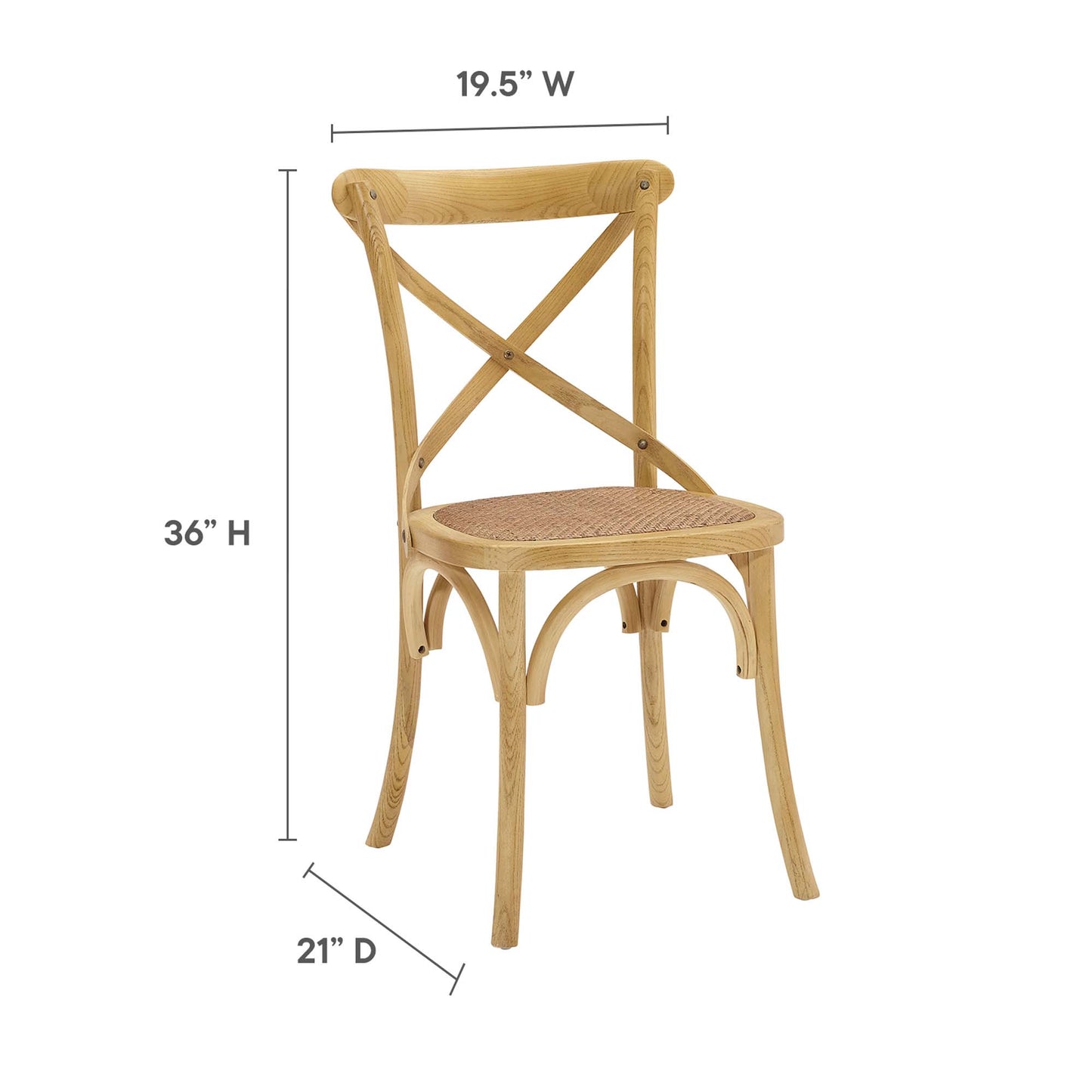 Silla auxiliar de comedor Gear de Modway