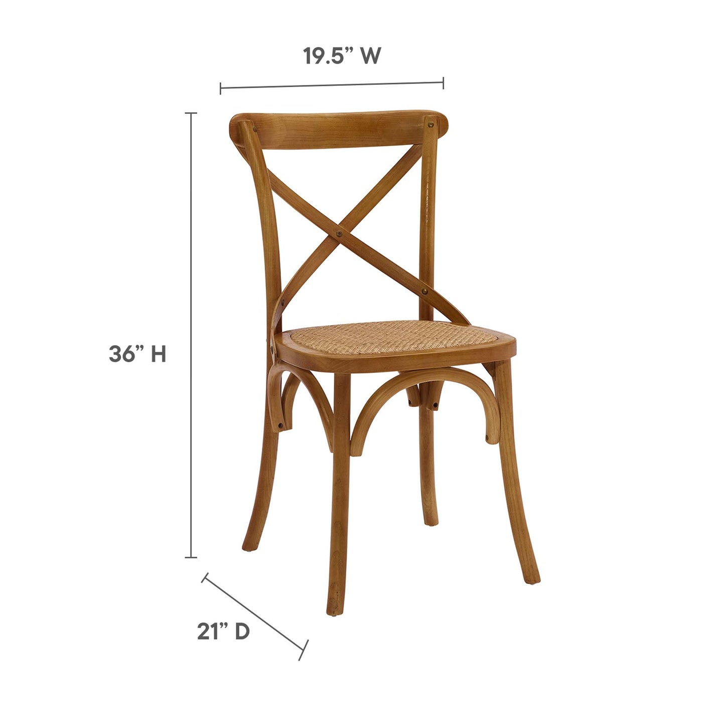 Silla auxiliar de comedor Gear de Modway