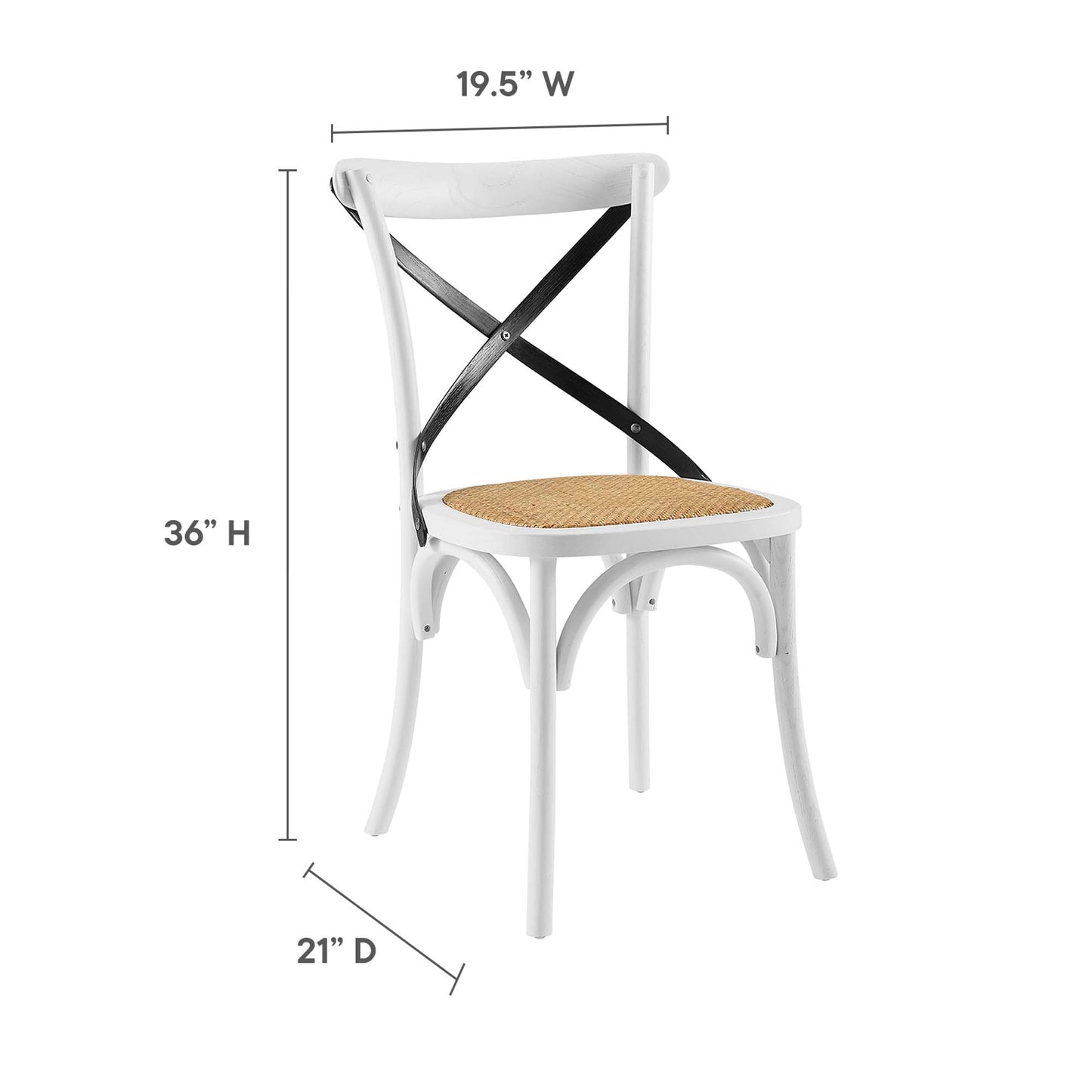 Silla auxiliar de comedor Gear de Modway