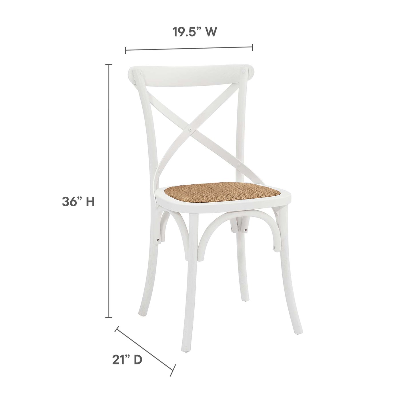 Silla auxiliar de comedor Gear de Modway