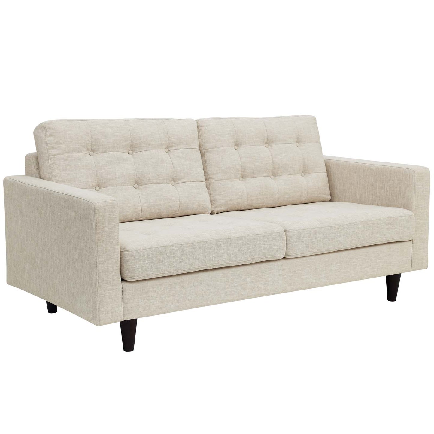 Loveseat tapizado en tela Empress de Modway