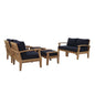 Marina 6 Piece Outdoor Patio Teak Set