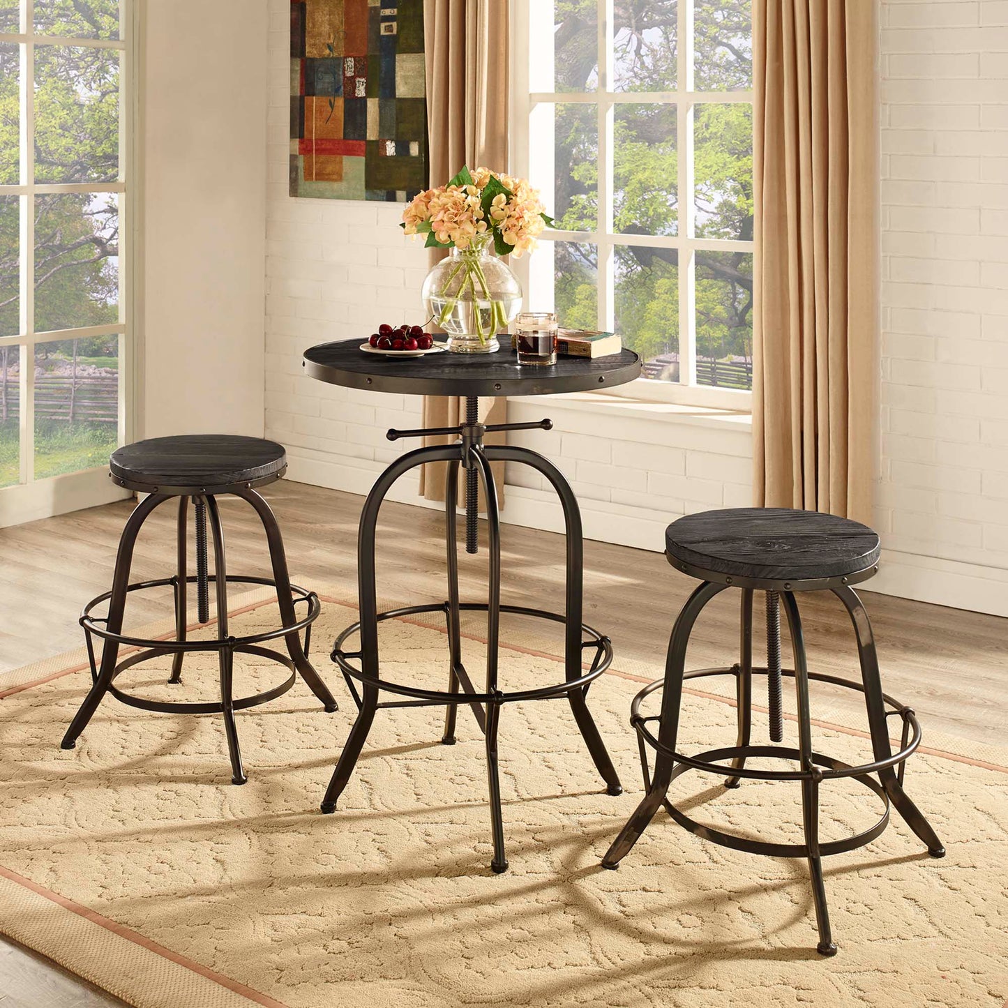 Collect Bar Stool Backless Set of 2